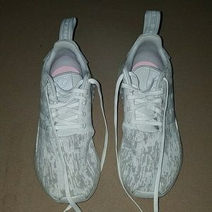 Women's white and grey Adidas NMDS size 8